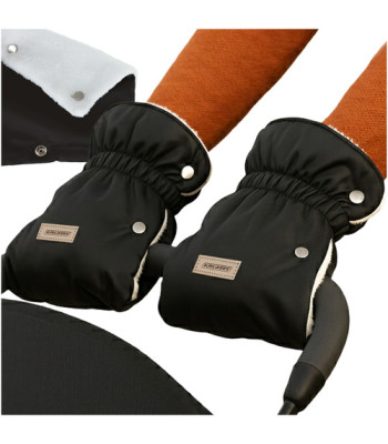 Mufkės vežimėliui ir rogėms - juodos Kruzzel 25814