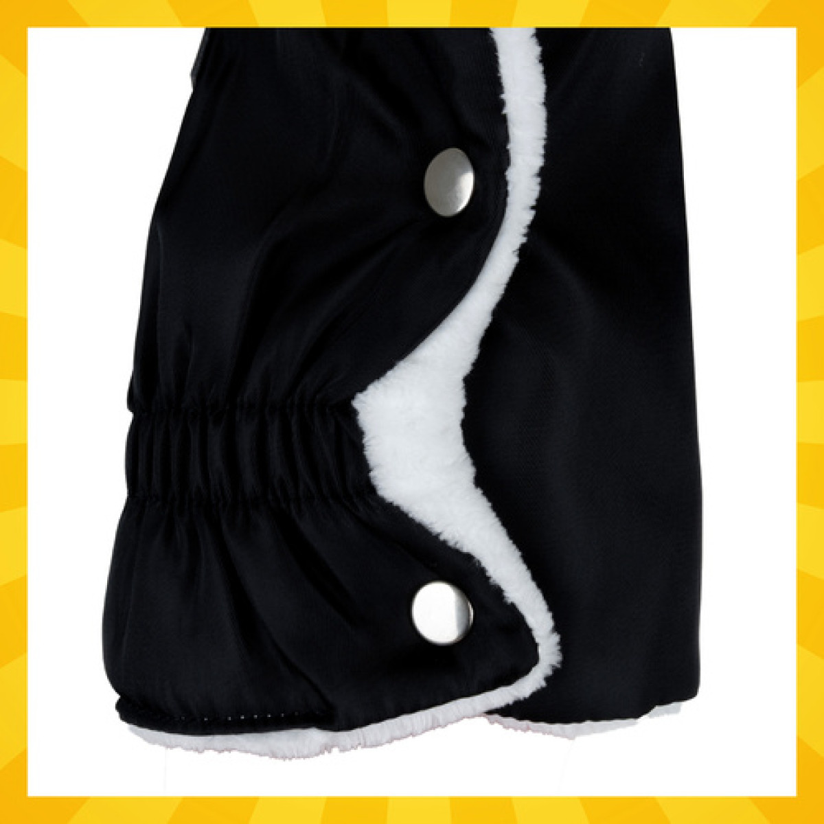 Dvigubos vežimėlio movos - juodos Kruzzel 25814