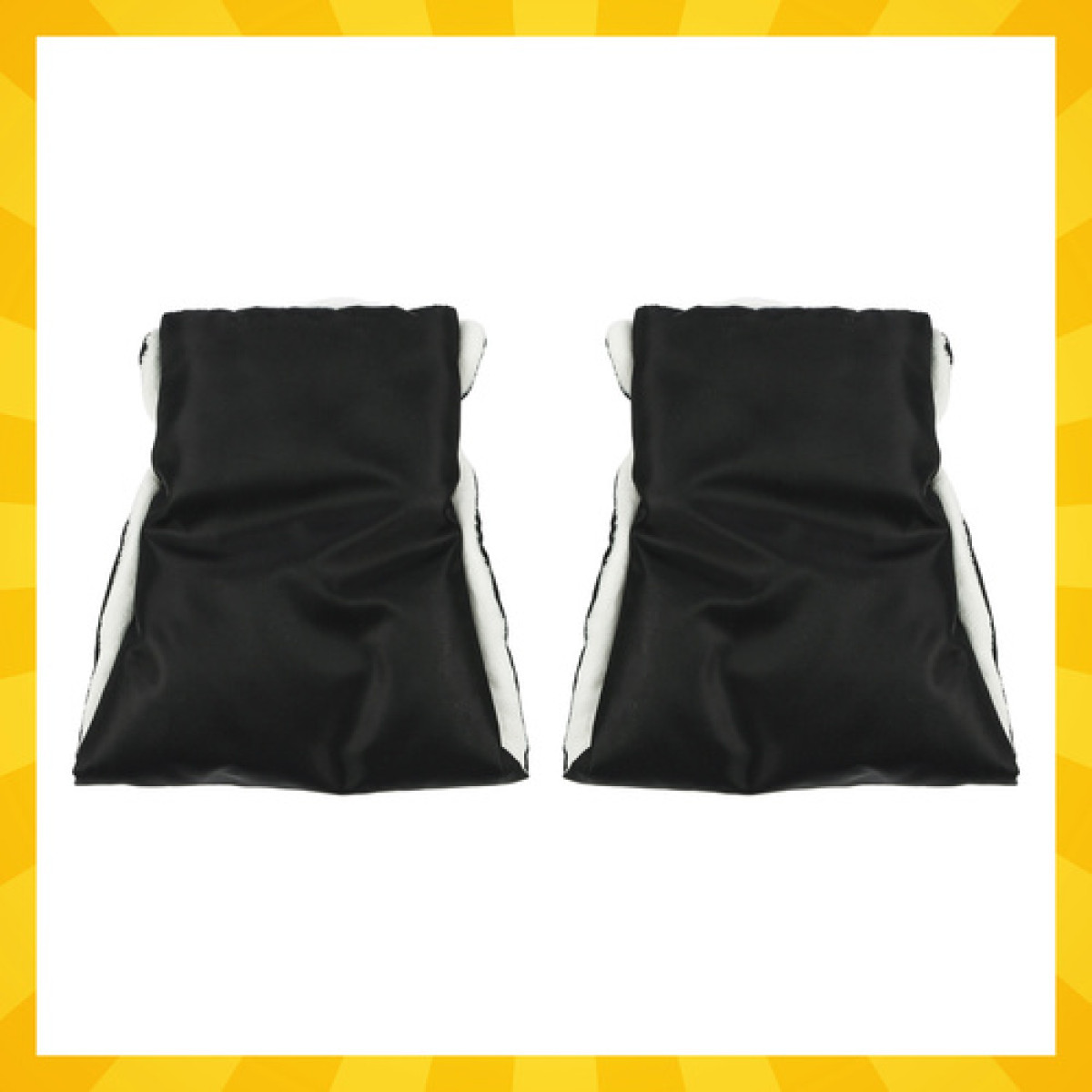 Dvigubos vežimėlio movos - juodos Kruzzel 25814