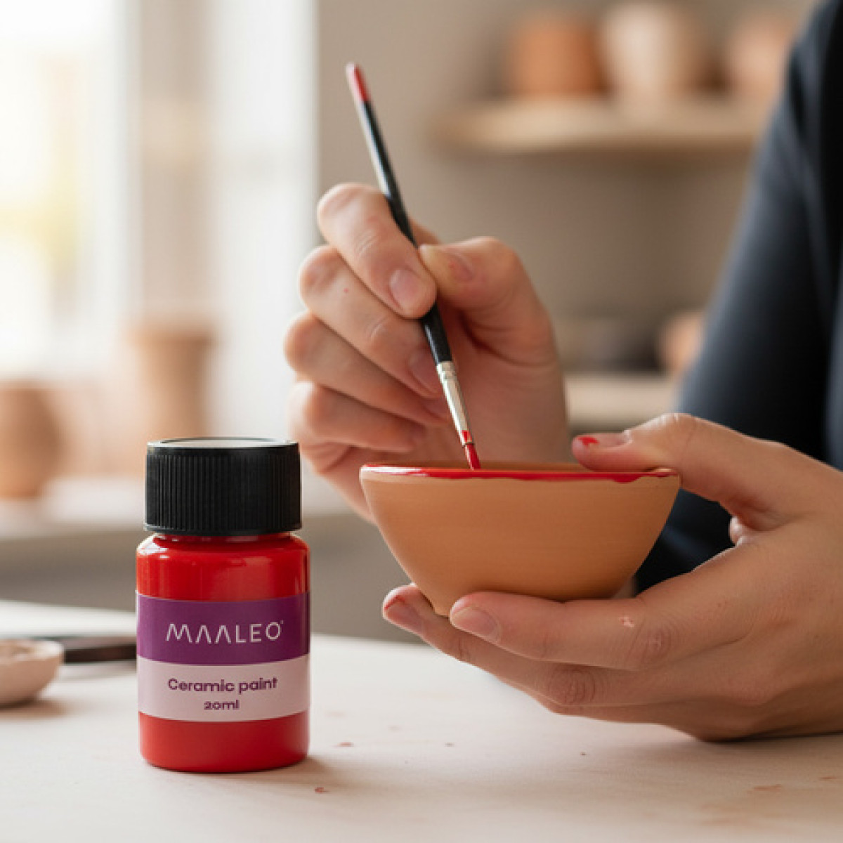 Stiklo ir keramikos dažai, 12 spalvų, Maaleo 26296