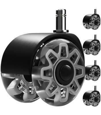 Pilki ratukai biuro kėdei Ruhhy, 5 vnt.