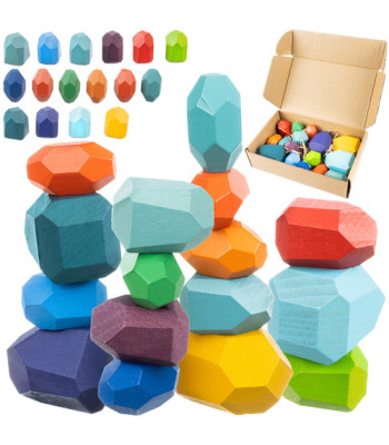 Mediniai kaladėlės Kruzzel – 16 vnt.