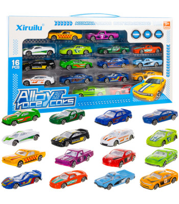 Spalvingi automobiliai/spyruoklės 1:64 - 16 vnt. 26319
