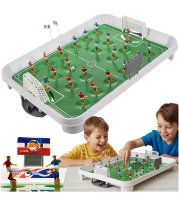 Stalo futbolas su spyruoklėmis XXL ISO Trade – didelis stalo žaidimas 22 žaidėjams vaikams ir suaugusiems
