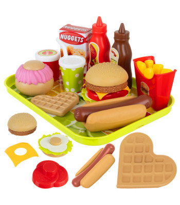 Žaislinis greito maisto rinkinys Iso Trade 26 elementai