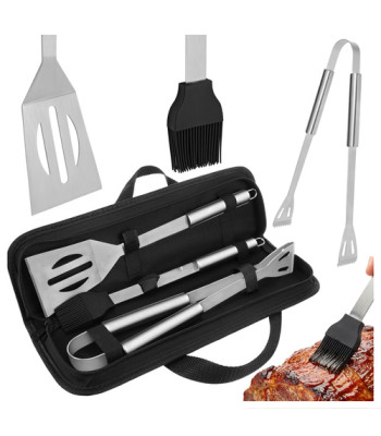 Grilio įrankių rinkinys - 3 vnt. Kaminer 27180