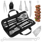 grilio įrankių rinkinys kaminer 9 dalių