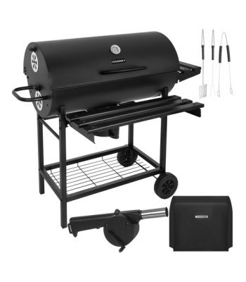 Sodo anglinis grilis su dangčiu Kaminer 108 x 67 x 96 cm