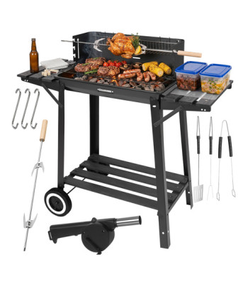 sodo anglinis grilis su iešmu 93 x 41 x 86 cm kaminer