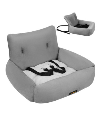 Automobilinė kėdutė šuniui Purlov L 53 x 42 x 30 cm pilka