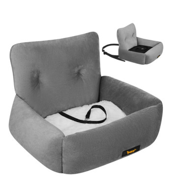 automobilinė kėdutė šuniui purlov s 44 x 35 x 30 cm pilka