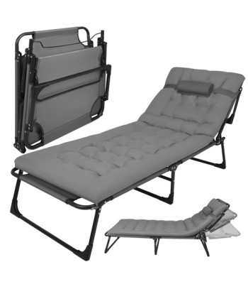 sulankstomas sodo gultas trizand 192 x 68 x 28 cm su pagalve