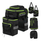 Trizand vandeniui atspari dviračio bagažinės kuprinė 65 l 3 viename