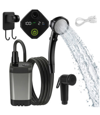 turistinis dušas su akumuliatoriumi 6000 mah trizand