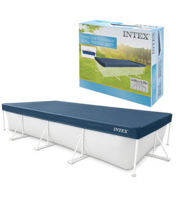 baseino uždangalas intex 28039 stačiakampiam karkasiniam baseinui 450 x 220 cm