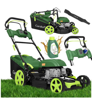 Benzininė savaeigė vejapjovė Gardlov DriveXPro 196 cm³ 4 in 1, 51 cm, 60 l