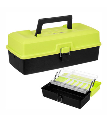 žvejybos dėžė priedams trizand 33 cm su 2 lentynomis ir 11 skyrių