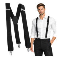 vyriškos plačios petnešos ruhhy 3,5 cm y tipo juodos