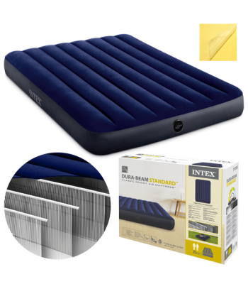 dvivietis pripučiamas čiužinys intex 64758 dura-beam fiber-tech 137 x 191 x 25 cm