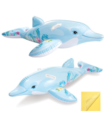 Pripučiamas plaukimo čiužinys delfinas Intex 58535NP 175 x 66 cm