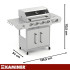 Dujinis grilis 4+1 17kW Varen 5.0 Kaminer