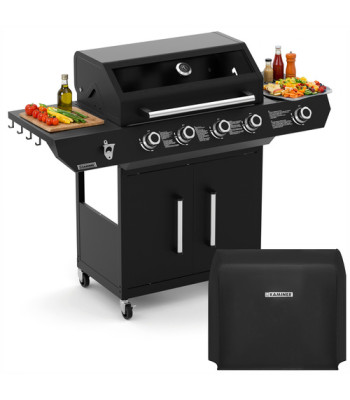 dujinis grilis kaminer varen black 5.0 4+1 17 kw
