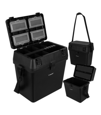 Trizand žvejybos dėžė-sėdynė su organizatoriumi 38 x 34 x 21 cm