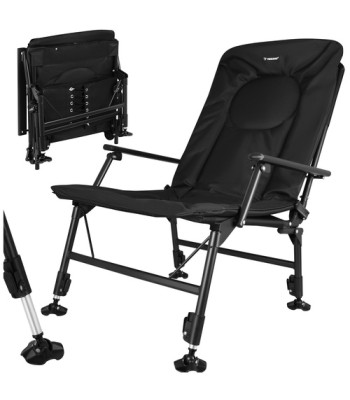 reguliuojama sulankstoma žvejybos kėdė trizand su porankiais ir atlošu