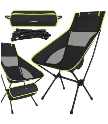 sulankstoma žvejybos kėdė trizand 41 x 52 x 86 cm juoda su dėklu