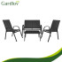 gardlov balkono ir sodo baldų komplektas 4 asmenims juodas