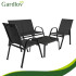 gardlov balkono ir sodo baldų komplektas 4 asmenims juodas