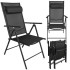 sulankstomos sodo kėdės gardlov, juodos, 2 vnt.