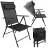 sulankstomos sodo kėdės gardlov, juodos, 2 vnt.