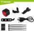 galinis dviračio žibintas trizand raudonas led usb-c ip66