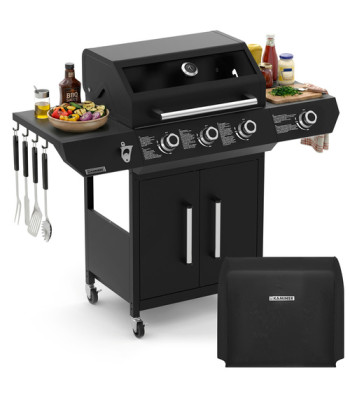 dujinis grilis Kaminer Varen Black 4.0 3+1 13,5 kW
