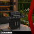 dujinis grilis Kaminer Varen Black 4.0 3+1 13,5 kW