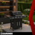 dujinis grilis Kaminer Varen Black 4.0 3+1 13,5 kW