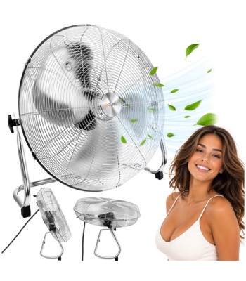 grindinis ventiliatorius ruhhy 50 cm 130 w metalinis, 3 greičių