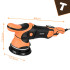 automobilio poliruoklis bigstren 1000 w da 125 mm, 15 mm eiga, led, su rinkiniu