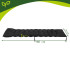juoda dygsniuota pagalvė sodo gultui Gardlov 180 x 56 x 9 cm