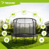 trampolinas 366 cm trizand hq su apsauginiu tinklu ir kopetėlėmis
