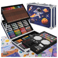Maaleo piešimo ir tapybos rinkinys lagamine, astronautas, 145 dalių