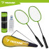 Badmintono rinkinys Trizand su 2 raketėmis, 6 skraidukais ir dėklu, 9 dalių