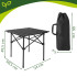 Sulankstomas turistinis stalas Gardlov, juodas, 54 x 50,5 x 49,5 cm, 27294