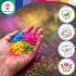 Spalvoti Holi milteliai žaidimams, Holi Cow 27334, 10 × 100 g