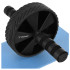Pilvo preso treniruočių ratukas su EVA kelių kilimėliu, juodas, TRIZAND ABS Roller Wheel, 28 cm