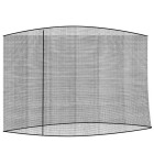 Moskitierė sodo skėčiui, juoda, 350 cm