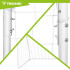 Metaliniai futbolo vartai Trizand, 213 x 150 x 90 cm