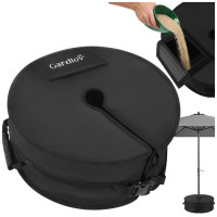 Pagrindas sodo skėčiui Gardlov, juodas, Oxford audinys, pildomas smėliu, 40 kg, 15 cm, 48 cm