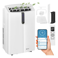 Mobilusis oro kondicionierius Ruhhy su WiFi, 4 viename, 12000 BTU, 3,5 kW, 25–30 m², 440 × 350 × 738 mm